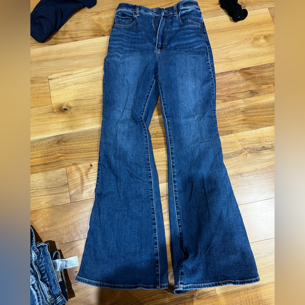 Abercrombie & Fitch Dark Blue Flare Jeans